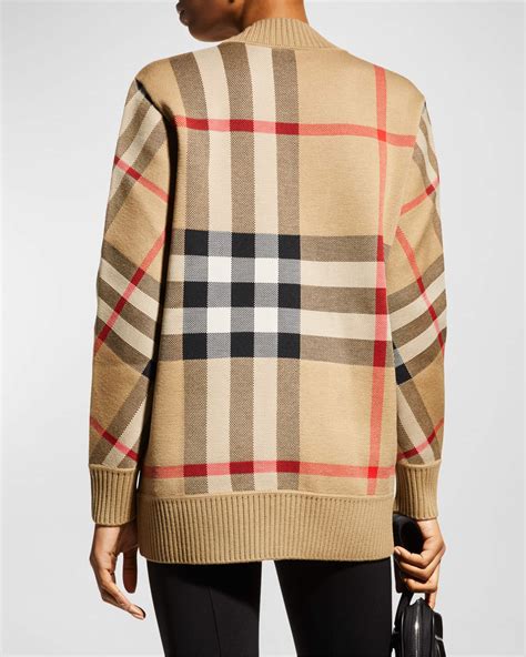 burberry caragh check jacquard cardigan|Burberry Caragh Check Jacquard Cardigan .